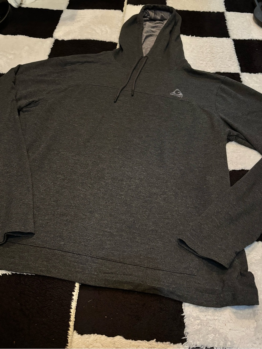 Gerry Weber Dark Gray Hooded Sweatshirt with Red Accent